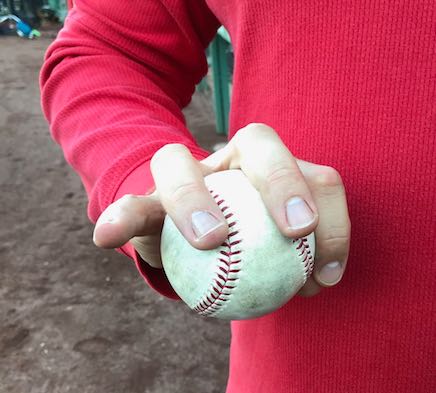 Logan Webb's Sinker Grip 