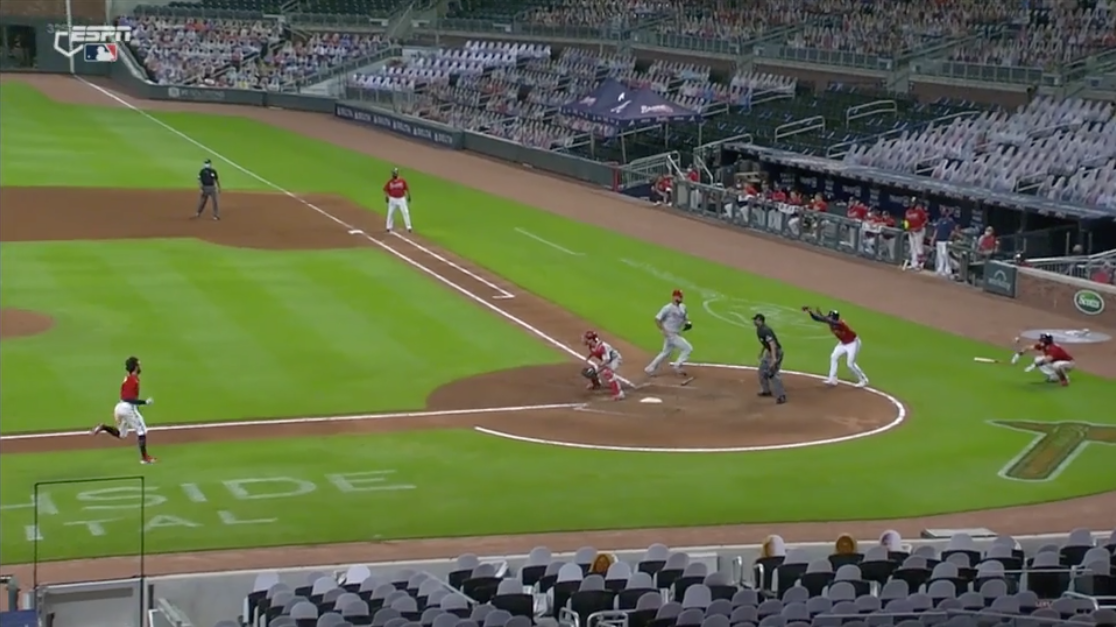 The Final Play Of Last Night s Braves Game FanGraphs Baseball