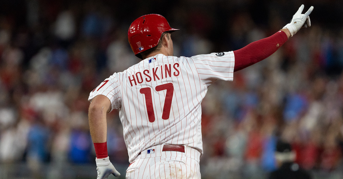 Sold at Auction: Unique July 27, 2019 Rhys Hoskins game used