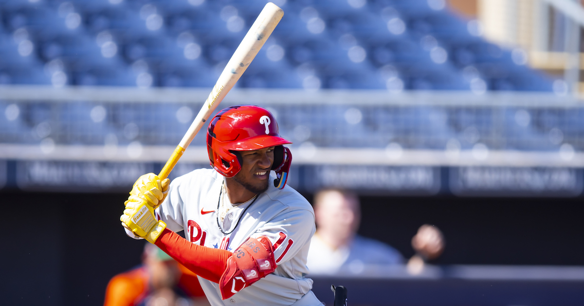 Phillies' Johan Rojas, an elite defensive outfielder, is impressive at the  plate