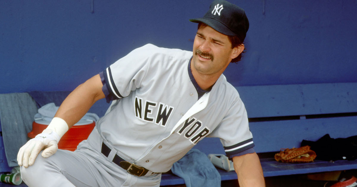 Former Yankee Don Mattingly, now Blue Jays coach, talks at Yankee Stadium