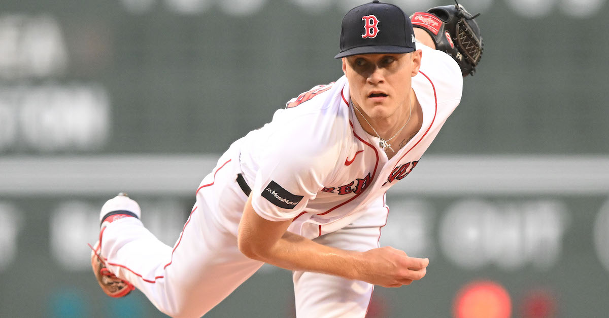 Boston Red Sox starting pitcher Tanner Houck (89) in the bottom of