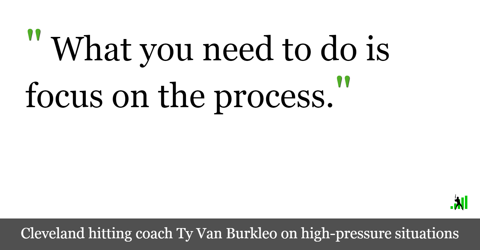 Ty Van Burkleo on the Indians’ Offense FanGraphs Baseball