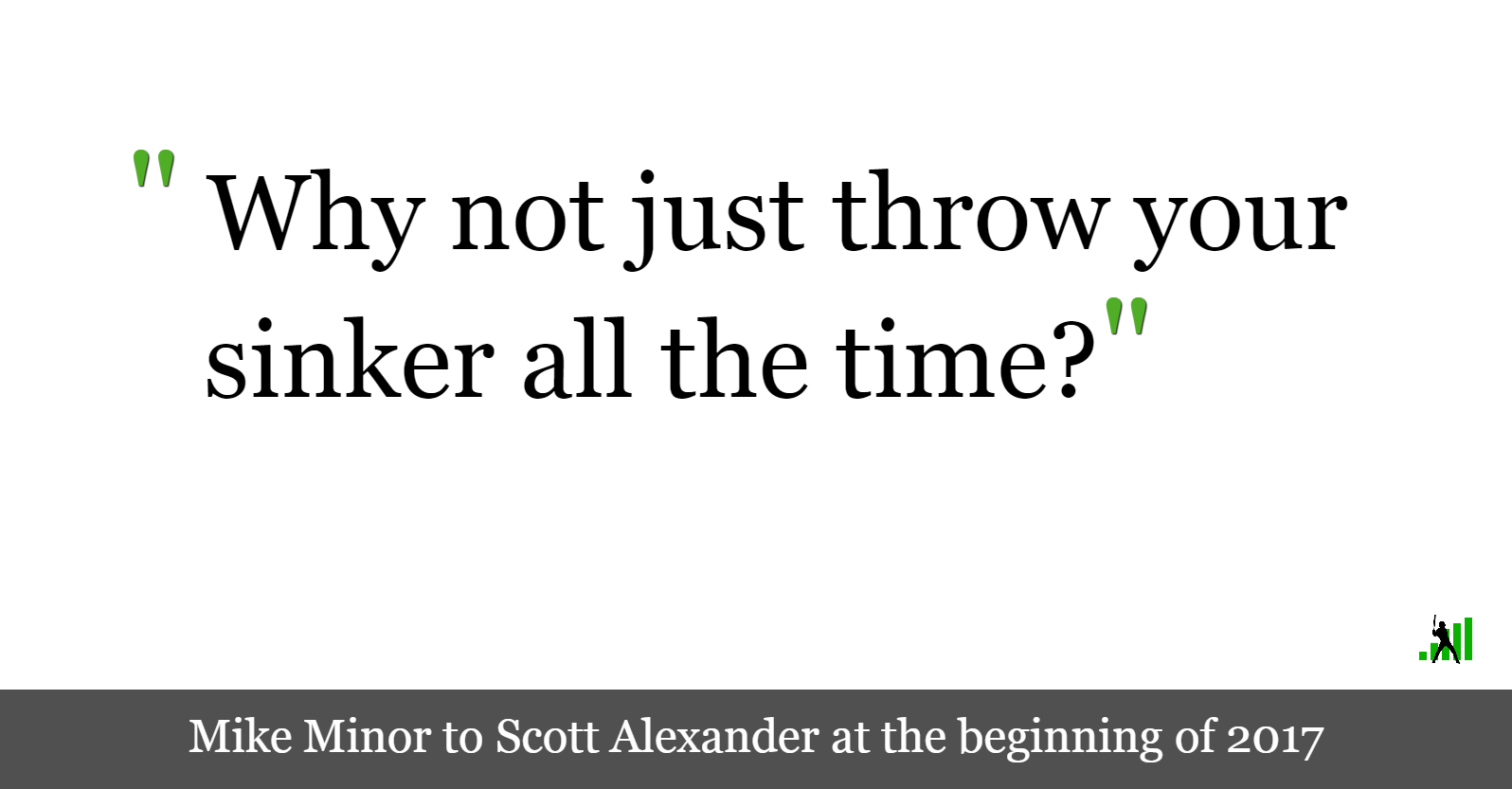 Scott Alexander on His OneSeam Power Sinker FanGraphs Baseball