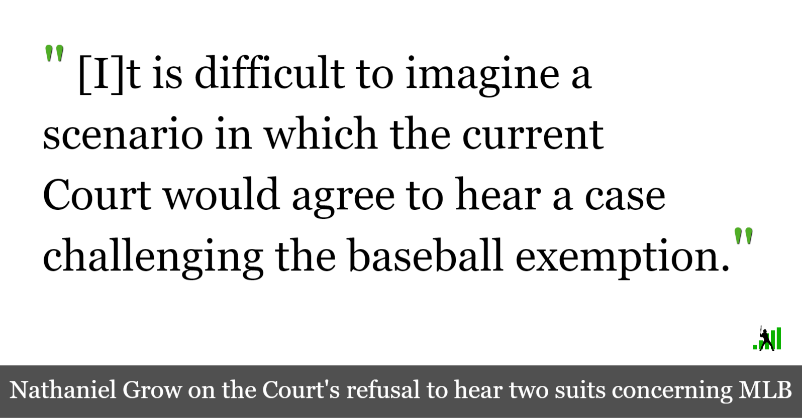 SCOTUS Rejects Appeals in MLB Antitrust Cases FanGraphs Baseball