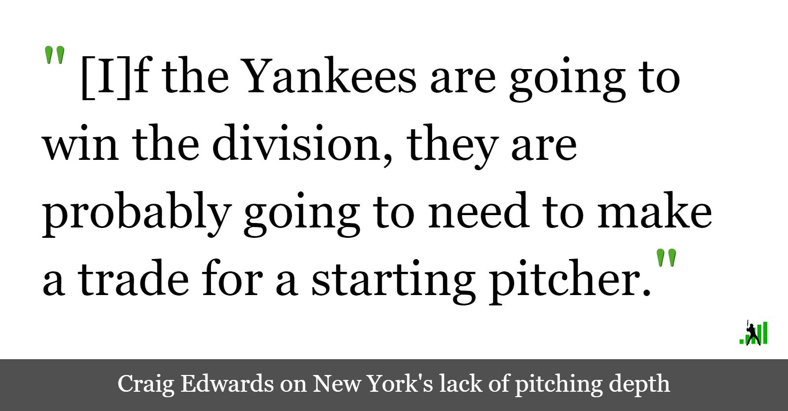 The Yankees Probably Need to Make a Trade FanGraphs Baseball