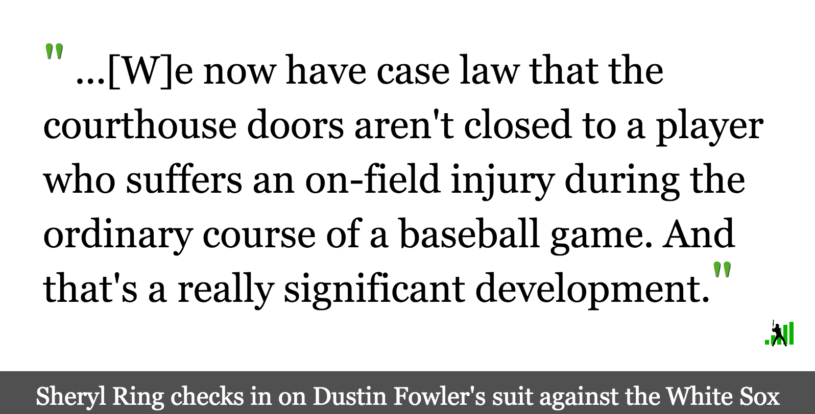 Let’s Check in on Dustin Fowler’s Lawsuit Against the White Sox ...