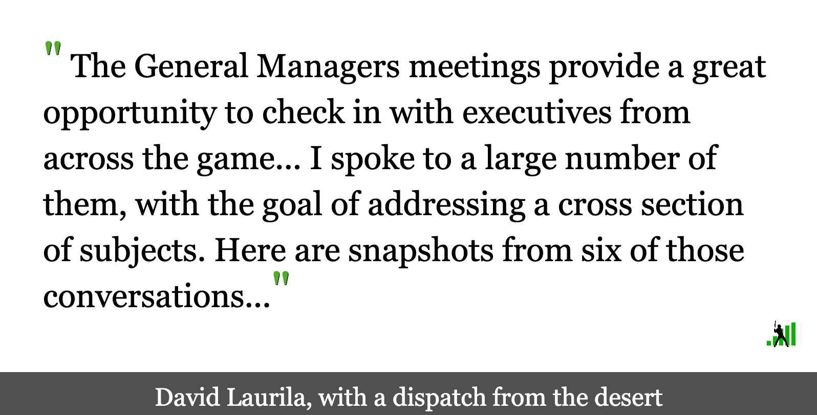 General Managers Meetings Notebook FanGraphs Baseball