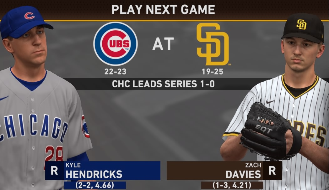 FanGraphs Live! Friday MLB the Show, Cubs at Padres, 2 PM ET