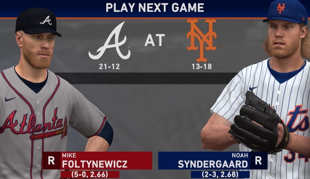 FanGraphs Live! Friday MLB The Show Braves at Mets, 2 PM ET