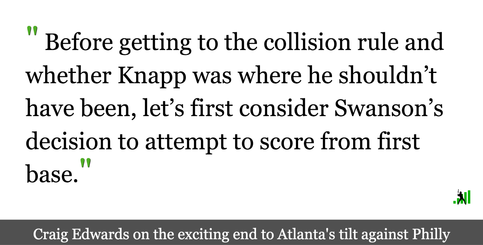 The Final Play of Last Night’s Braves Game FanGraphs Baseball