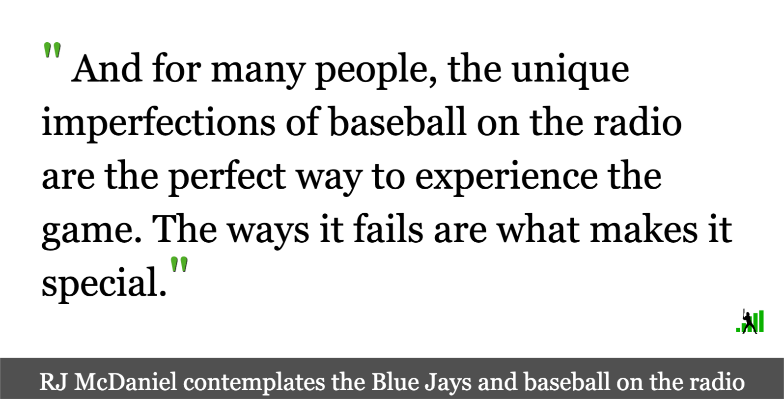 Baseball on the Radio, 100 Years Later FanGraphs Baseball